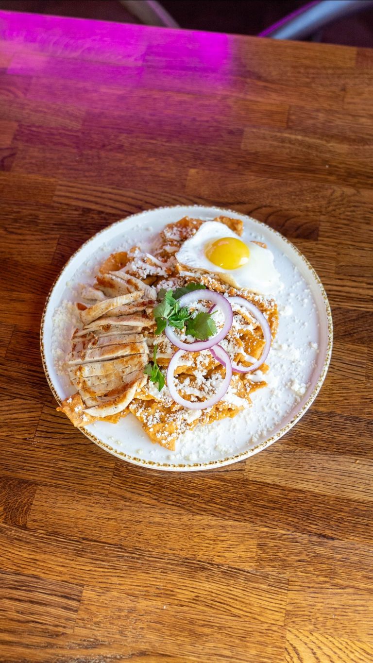 Chilaquiles in Peanut Sauce